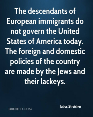 The descendants of European immigrants do not govern the United States ...