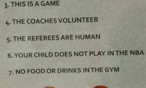 All Youth Sports Leagues Should Have This Sign Posted