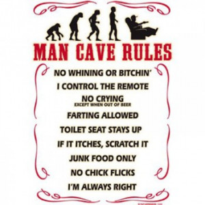 Man Cave Rules – T-Shirt