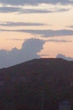 Joe PA in clouds above Mt Nittany July 4 More