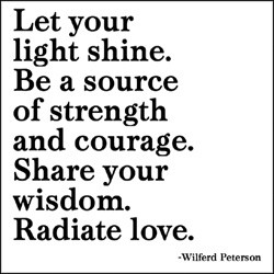 Wisdom from Wilferd Peterson.