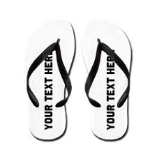 Funny Custom Text Flip Flops for