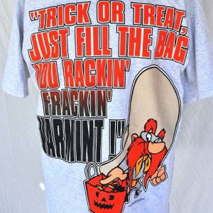 Yosemite Sam '95 Halloween Large T-shirt USA WB Looney Tunes Trick ...