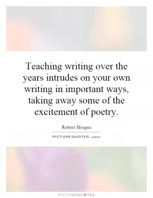 writing over the years intrudes on your own writing in important ...