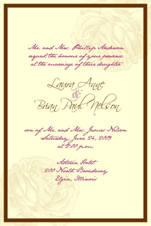 Related For Wedding Invitation Quotes