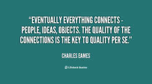 Eventually everything connects … - design …