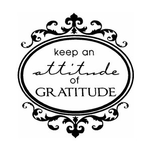 Gratitude Thankful Vinyl Wall Quote by Enchanting Quotes