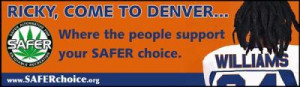 ... : Denver Potheads try to lure Ricky Williams with a billboard rental