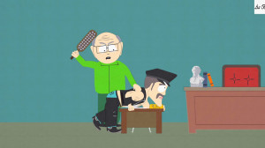 Now that he's teaching fourth grade, Mr. Garrison has replaced Mr. Hat ...