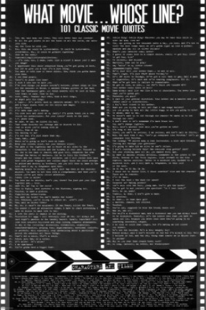 Movie Quotes (contains some profanity) Poster
