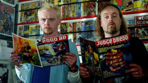 Simon Pegg and Bill Bailey in Spaced