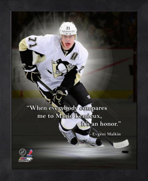 Pittsburgh Penguins Evgeni Malkin Framed Pro Quote