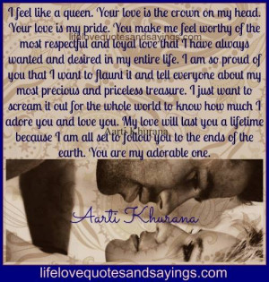 Your Love Is The Crown On My Head..