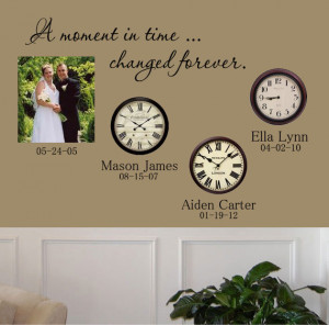 Moment In Time Changed Forever Decal