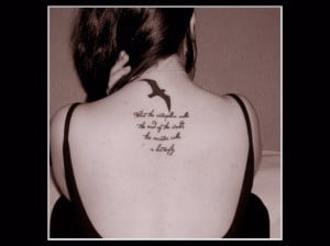 literary tattoos is fairly simple literary tattoos are written quotes ...