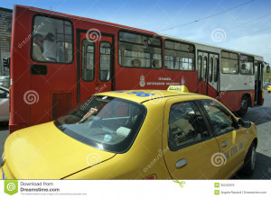 public-transport-istanbul-transportation-taxi-yellow-red-bus-35245979 ...