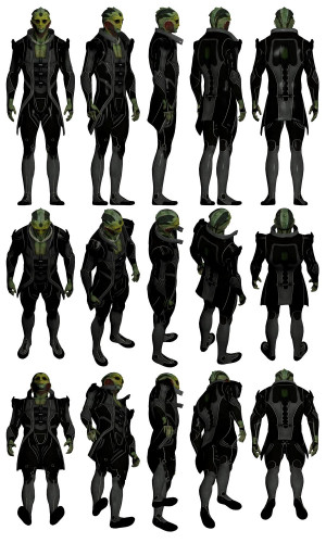 Mass Effect 2, Thane - Model Reference. by Troodon80