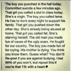 -Bullying+Quotes | Powerful anti-bullying message. | Cliches QUOTES ...