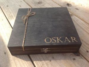 Engraved Wooden Cigar Box with Quote Rustic by BloominBridal...felt ...