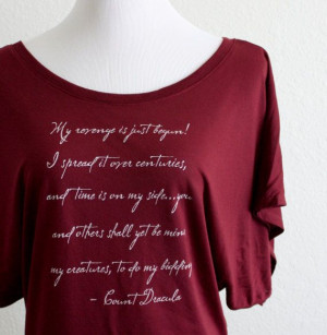Count Dracula Literary Shirt: Vampire