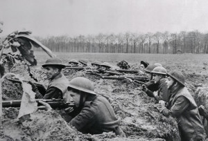 British Soldiers Fighting in Trenches: Illustrating the closeness of ...