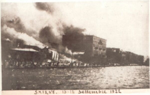 The quay of Smyrna: during the fire.