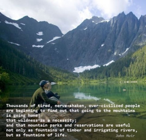 John Muir quote - mountains