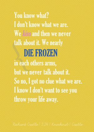 Castle (TV Show) Quotes | Richard Castle Canvas Print