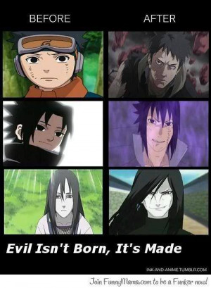 ... to sasuke it was all itachi s fault but still haters are gonna hate