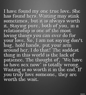 Worth the wait. Always. #love #quotes #purity #waitingPurity Wait ...