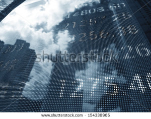 Display of Stock market quotes in shanghai,China - stock photo