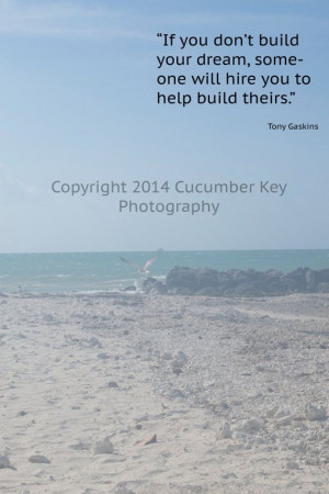 Tony Gaskins Dream Beach Quote Digital Download Art by CucumberKey, $8 ...