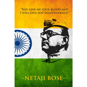Netaji Subhash Chandra Bose Poster cum Sticker from Wallstick at ...