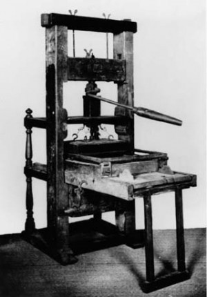 Johann Gutenberg Printing Press