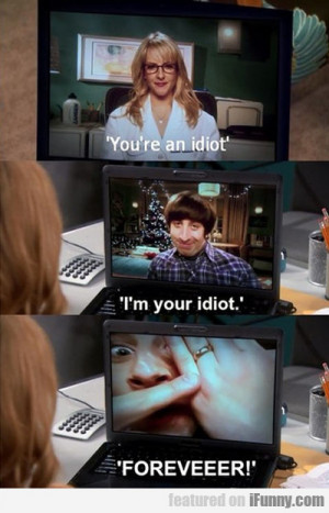 You're An Idiot, I'm Your Idiot...