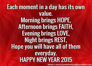 Happy New year quotes 2015, New Year Eve Greetings Message and Sayings