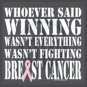 Breast cancer quotes, positive, inspiring, sayings, winning