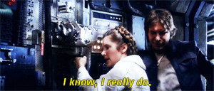 Princess Leia Han Solo harrison ford type: gif carrie fisher character ...