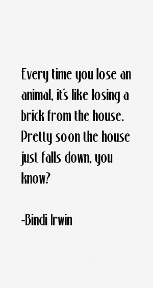 Every time you lose an animal it 39 s like losing a brick from the ...