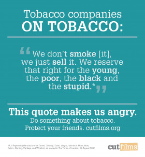 anti tobacco quote puzzle