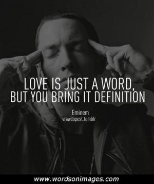 Eminem Quotes About Love