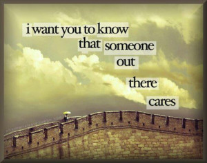 Someone cares about you