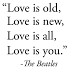 Beatles Quotes on Love
