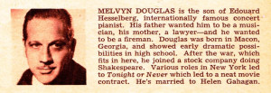 Tidbit Tuesday: Male Leads - Melvyn Douglas
