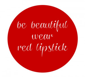 be beautiful wear red lipstick