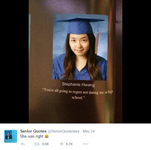 Check out more hilarious quotes from the Class of 2015 (post continues ...