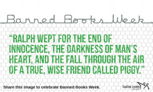 Celebrating #BannedBooksWeek with Lord of the Flies