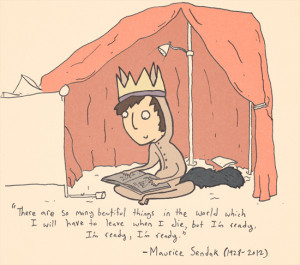 ... one of Sendak’s most notable quotes. See more of his work here