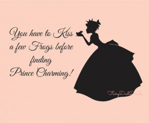 ... few frogs before finding Prince Charming wall decal with lettering
