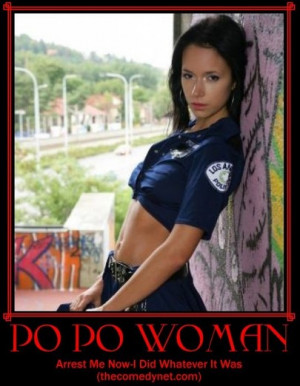 Woman cop motivational poster